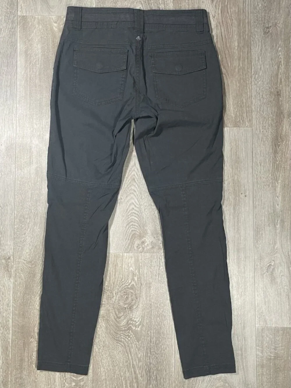 Prana Essex Outdoor Hiking Black Snap Closure Pants - Women Size 2 - Picture 7 of 13